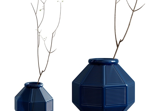  装饰花瓶3d模型 