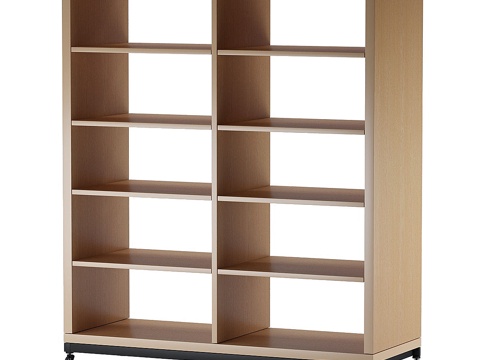  带轮5层架3d模型 