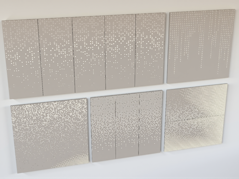 穿孔冲孔铝板金属板su模型