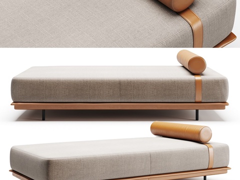  迪特雷意大利阿洛特高背日床3d模型 