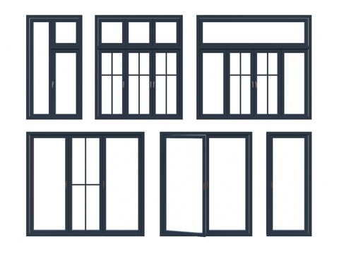  窗 客厅 卫生间 卧室 五金 推拉门 构件 家装 门su模型 