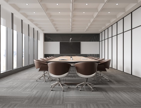  现代会议室 办公椅 会议桌椅3d模型 