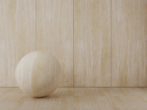  石材_02_石灰华3d模型 