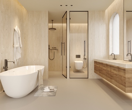 现代民宿卫生间 别墅卫生间su模型