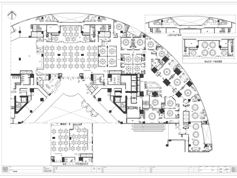  酒楼中餐厅 最新全套施工图合集cad施工图 