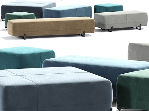  纽约Poliform脚凳套装3d模型 