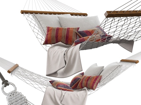  针织吊床3d模型 