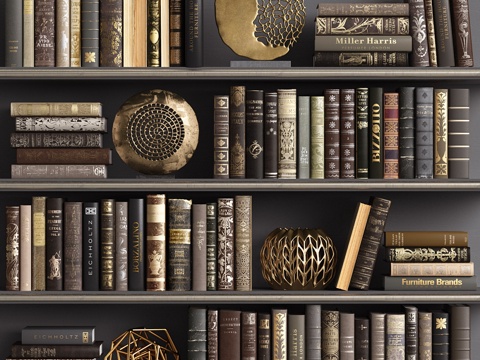  经典书籍043d模型 