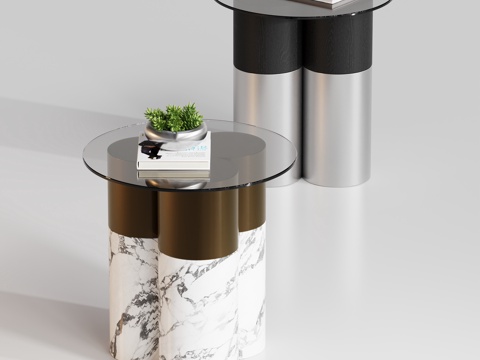 现代角几边几茶几su模型