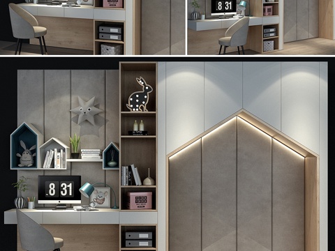  儿童家具 01373d模型 