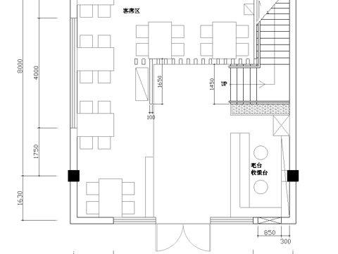 两层快餐厅 最新全套施工图合集cad施工图