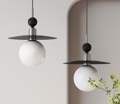  现代意式吊灯 小吊灯3d模型 