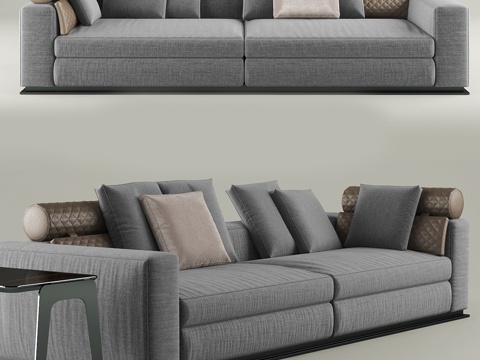  现代双人沙发 沙发 双人沙发3d模型 