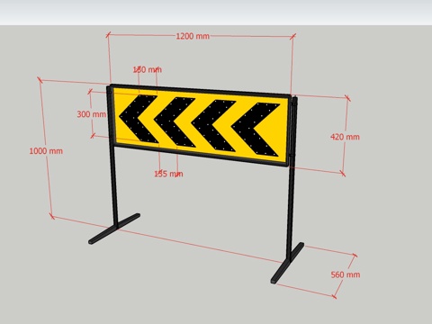 消防指示牌su模型