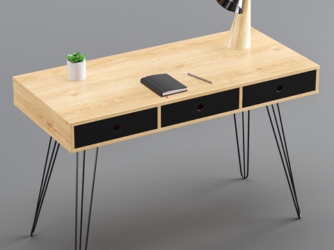  La Redoute双面书桌3d模型 