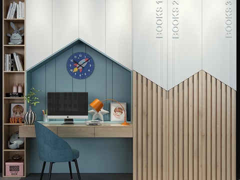  儿童家具套装01353d模型 