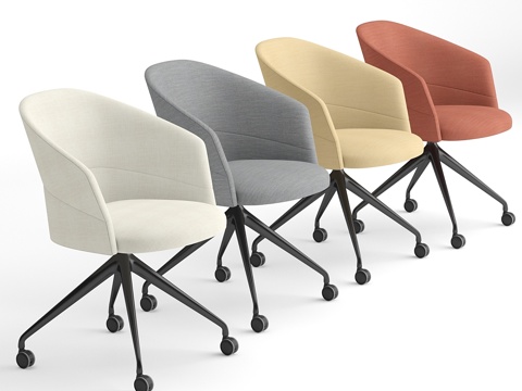  Viccarbe Copa金字塔底座办公椅3d模型 