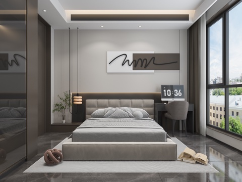  儿童房次卧室3d模型 