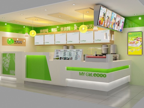 奶茶店 最新全套施工图合集cad施工图