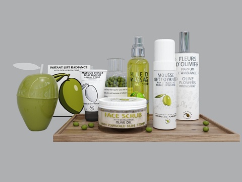  普罗旺斯橄榄系列产品套装3d模型 