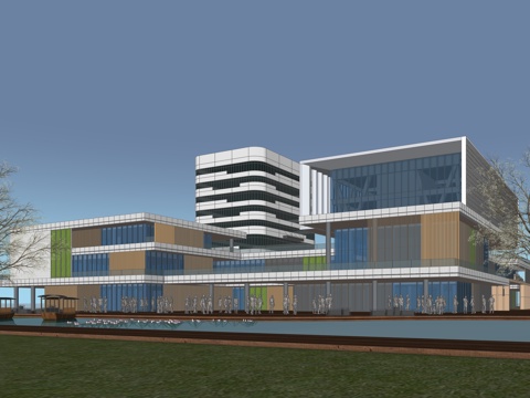 商业综合体su模型