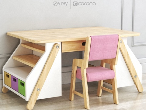  Wooddini家具儿童成长桌Bilbo-53d模型 