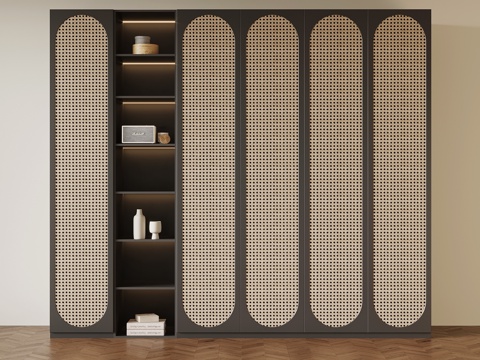 法式复古风衣柜su模型