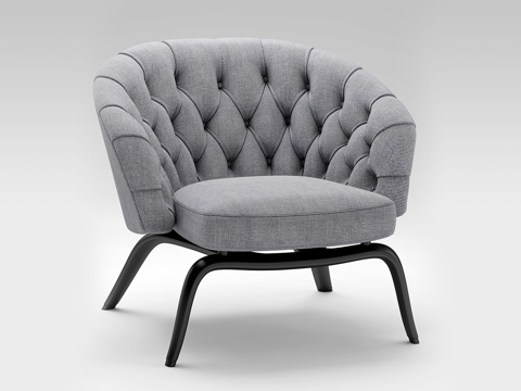  Minotti  意大利沙发  现代沙发 单人沙发 布艺沙发3d模型 