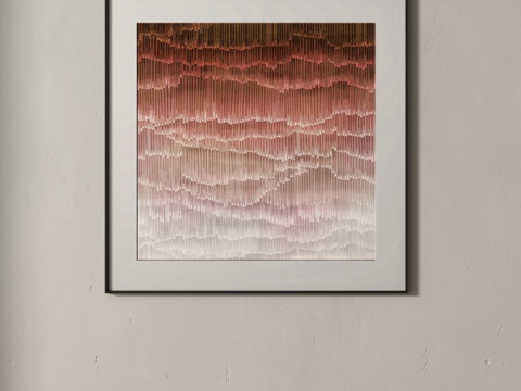  现代装饰画su模型 