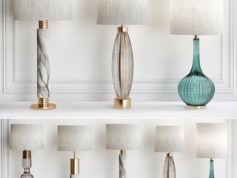  台灯系列3d模型 