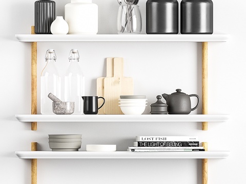  装饰性厨具3d模型 