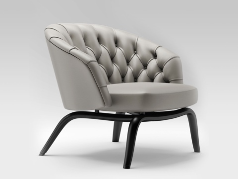  Minotti  意大利沙发  现代沙发 单人沙发 皮质沙发3d模型 