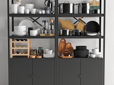  厨具与餐具 033d模型 