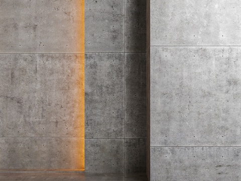  装饰混凝土3d模型 