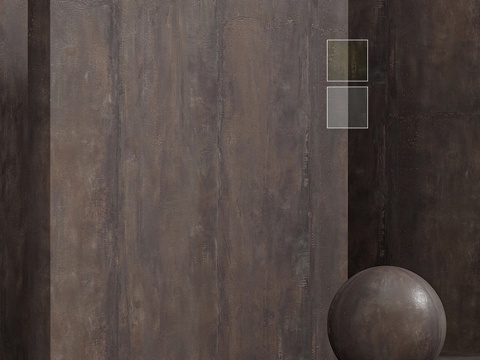  无缝材料 - 灰泥锈混凝土套装3d模型 