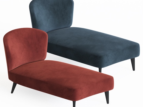  Aston 躺椅 Minotti3d模型 