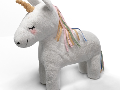  H&amp;M独角兽玩具3d模型 