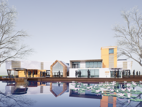 集装箱建筑su模型