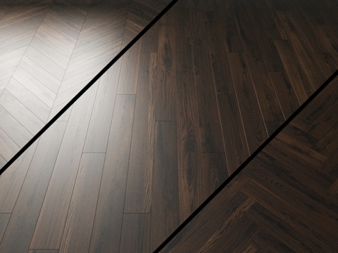  Coswick橡木拼花地板。灵感系列LONDON深灰3d模型 