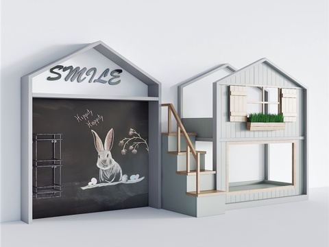  儿童房床 - 13d模型 