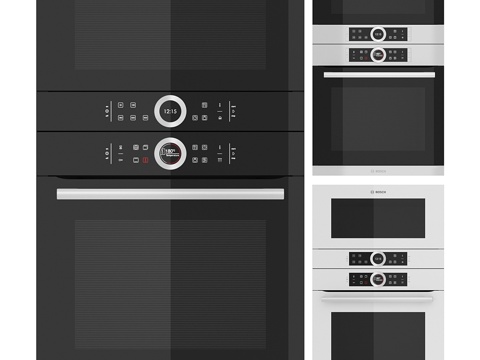  博世系列8厨房电器。三种选择3d模型 