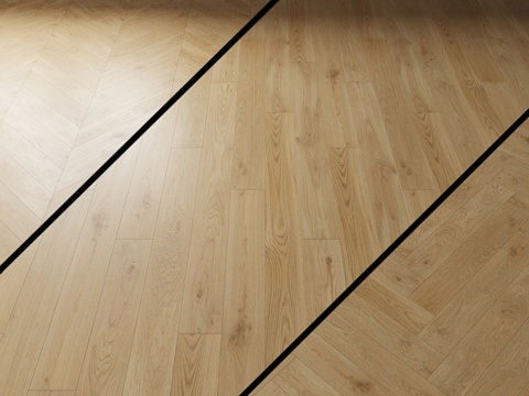  Coswick橡木拼花地板。灵感系列柔和色系漂白款3d模型 