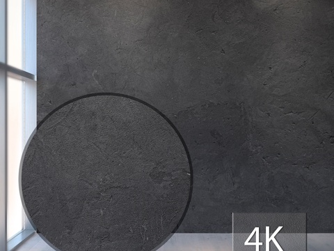  黑色混凝土9563d模型3d模型 