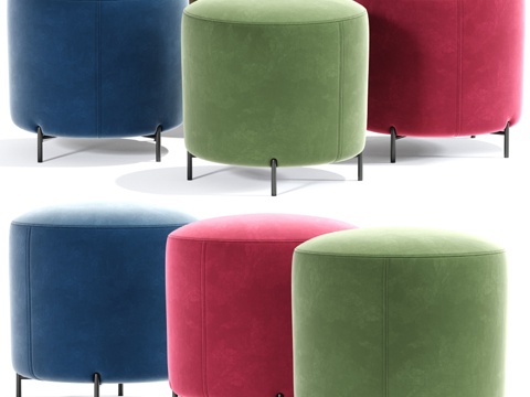  脚凳套装3d模型 