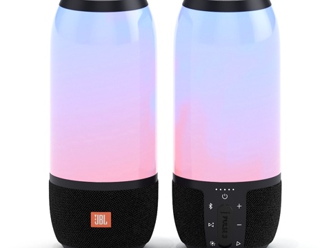  JBL Pulse 3 黑色便携音箱3d模型 