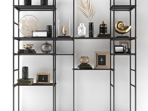  现代装饰套装3d模型 