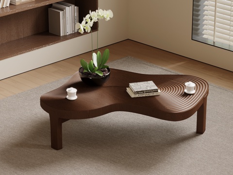  中古风茶几 新中式茶几3d模型 