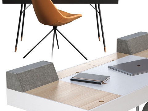  书桌 BoConcept Cupertino + 椅子 Bo3d模型 