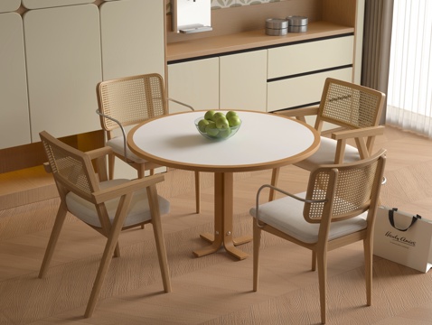 现代餐桌椅组合su模型