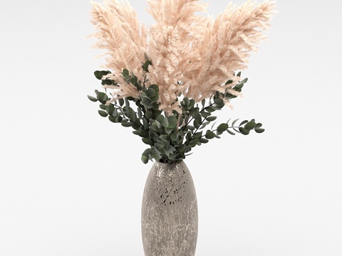  芒草桉树花束3d模型 